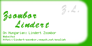 zsombor lindert business card